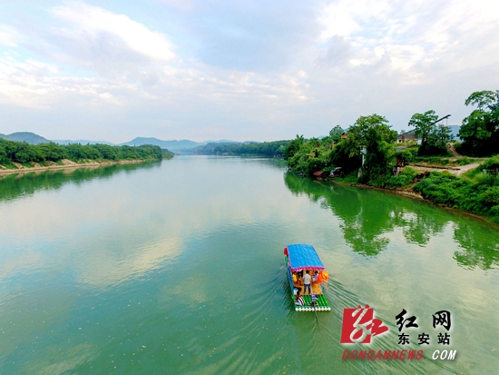 湘江生态“瞰”东安  碧水清流四季常美